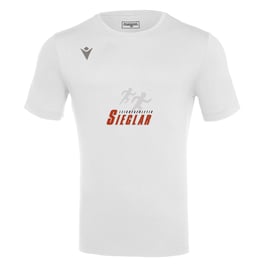 MACRON Boost Hero T-Shirt weiß mit Sieglarer TV Leichtaltlethik-Logo