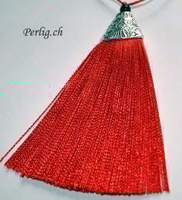 Quaste mit Tülle Rot