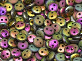 2hole Lentils Etched Crystal Vitrail Full