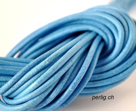 Lederband Hellblau
