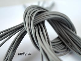 Lederband grau
