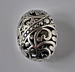 Metallperle oval