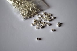 Quetschperlen 3 mm silberfarben