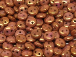 2hole Lentils Chalk white gold Luster