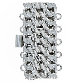 5 reihige Schliesse mit Federverschluss