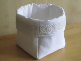 Stoffkorb klein/Utensilo Shabby Chic