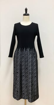 ￥33,000 IS-9893-6US　ギンガムチェックワンピース　ネイビー　ブラック