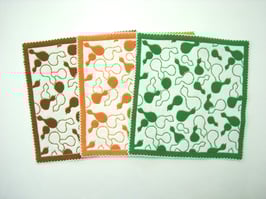 ひょうたん柄ウェーブ織ハンカチ　￥1,650（税込み）