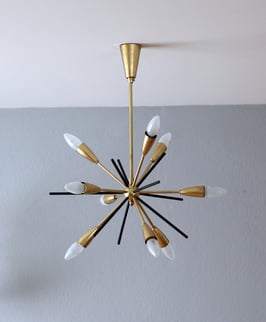 Originale Sputnik Deckenlampe aus den 50er Jahren