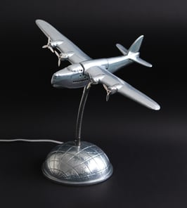 Pan Am Clipper Flieger Tischlampe Art Deco Stil