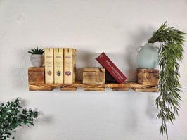 Bücherregal, geflammt 80 x 15 x 15 cm