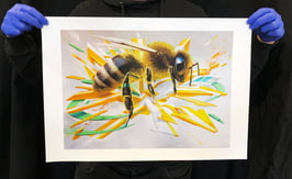 Limited Fine Art Print of the original painting REDL Bee 22