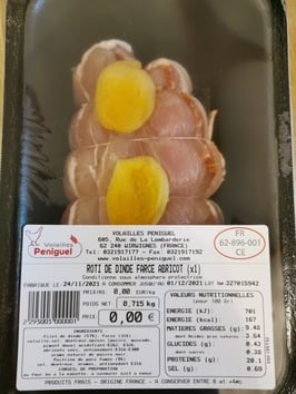 . Volailles festives farcies