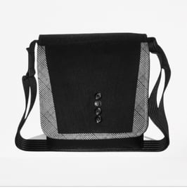 Wechseltasche/Cover "Sakko Ärmel" Grauton, Glenncheck