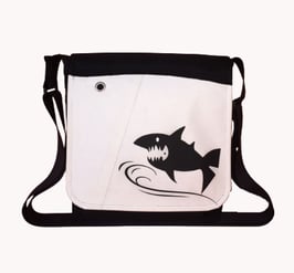Wechseltasche/Cover " Fisch " Segel weiss