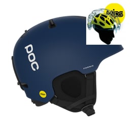 POC Skihelm Fornix (MIPS) Lead Blau
