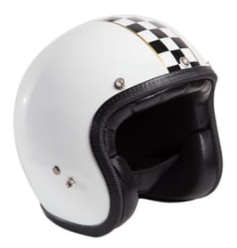 70's HELM SUPERFLAT CHEKERED WHITE