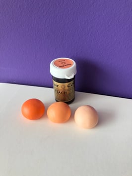 Pastenfarbe Orange