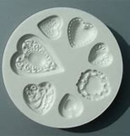 Silikonform "Herzen"