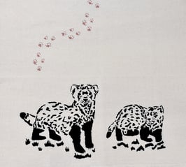 Black-footed Ferret kitchen towel