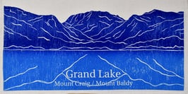 Grand Lake and Mount Craig/Baldy kitchen towel