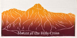 Mount of the Holy Cross kitchen towel +14er+