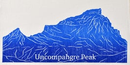 Uncompahgre Peak kitchen towel *14er*