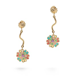 ORECCHINI ROSELLINA PENDENTE OR47