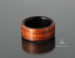 Holzring aus Palisander und Pappelholz