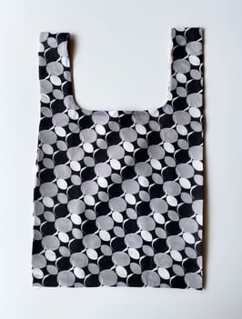 エコバッグ（ブラック-マルチドット）