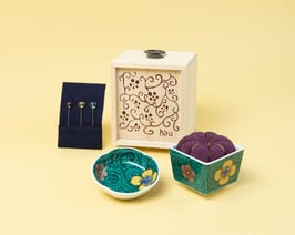 オリジナル九谷焼針山セット　唐草