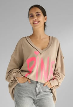 MG13049 miss goodlife / V-Neck wide PINK – sand