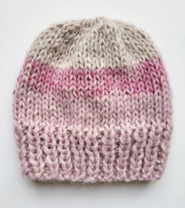 BONNET alpaga, soie, mohair   "CAMELIA"