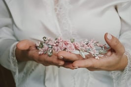 Tocado Novia de porcelana Noe. !PREORDER¡