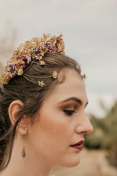 Tocado diadema joya Gema