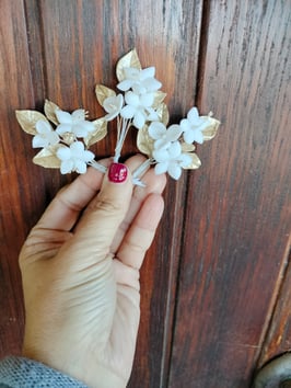 Horquillas de porcelana 3 unds