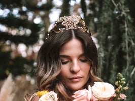 Tocado corona joya Andrea