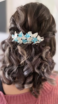 Tocado Novia porcelana Laura