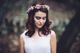 Corona de flores  Belén