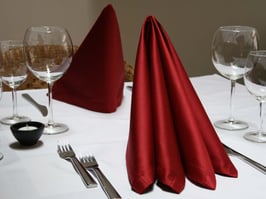 2 Stoffservietten TAURUS, rubinrot