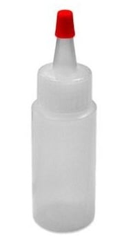 Empty poofer bottle for glitter