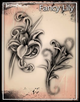 Stencil "Fancy Lily"