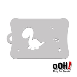 Ooh stencil T37 Cute Brontosaurus