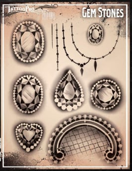 Stencil "Gem Stones"