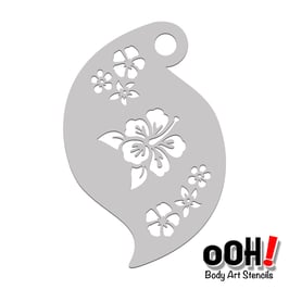 Ooh stencil R03 Hibiscus