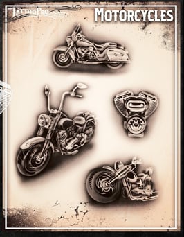 Stencil "Motorcycles"