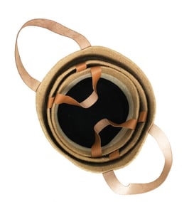 Cestas Yute tricolor