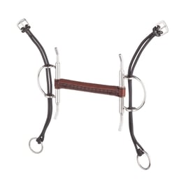 Beris Aufziehschenkeltrense mit Lederstange