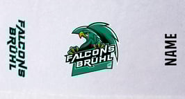 BRÜHLER TV Gametowel mit Wunschname und Falcons-Logo