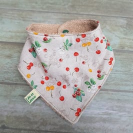 bandana en coton imprimé cerises